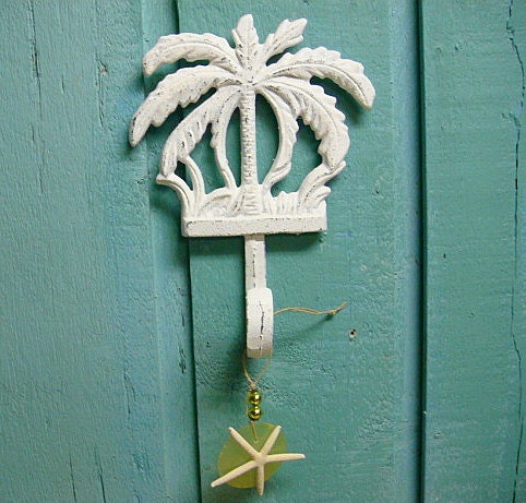 Coat Hook Palm Tree Robe Hat Hook Beach House Decor