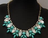 Bridesmaid Necklace,bubble necklace,beadwork necklace,Beaded Jewelry,bib necklace,statement necklace,pendant necklace with chain