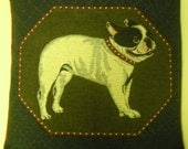 french bulldog tapestry pillow cover   14 inches square