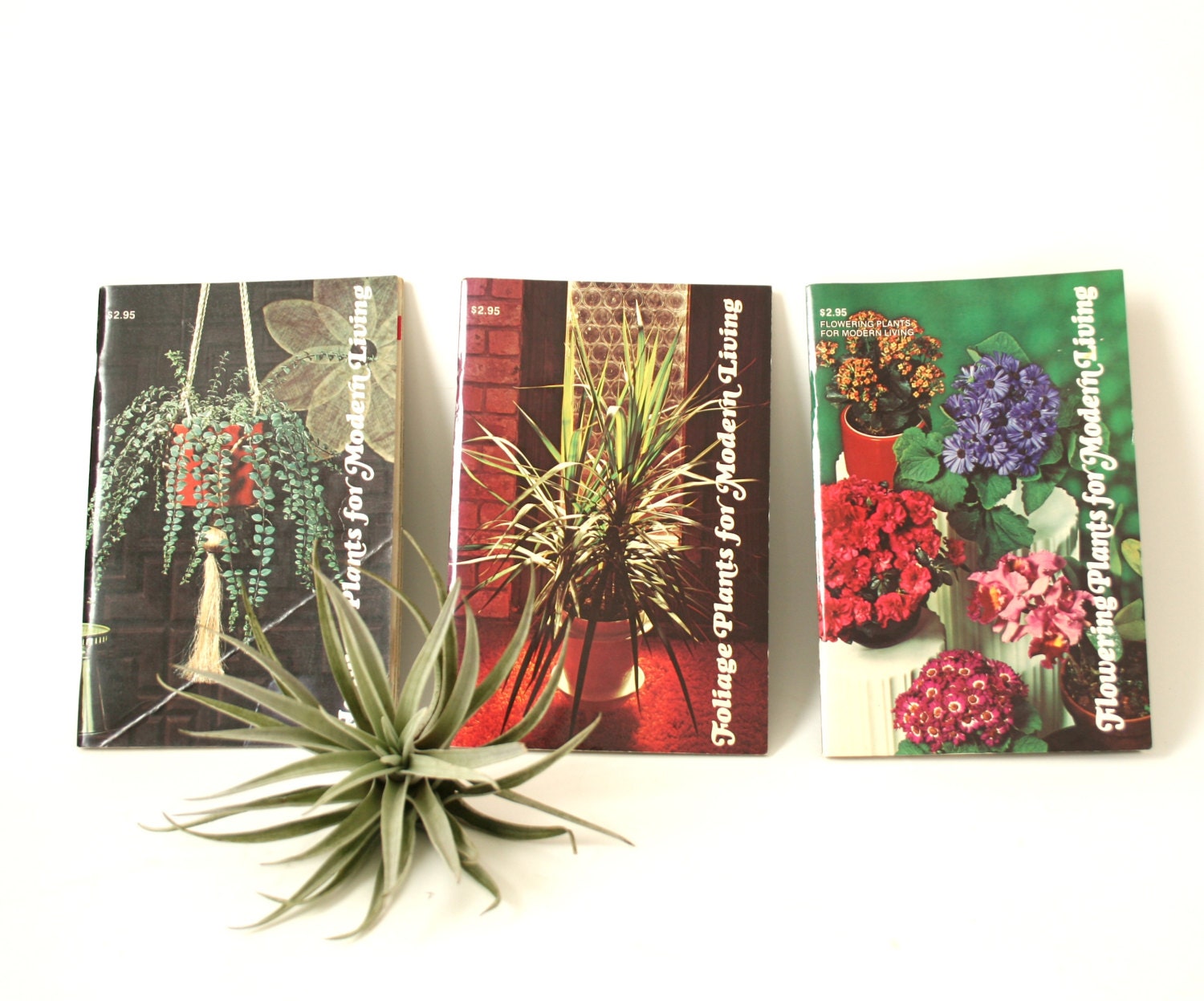 Vintage 1970s Houseplants Booklets ... Books, "Foliage Plants for Modern Living", MCM Gardening Pamphlets