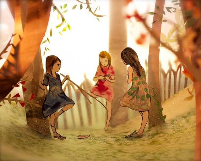 Winding their way through the trees, they left their secrets behind, woven in the branches.