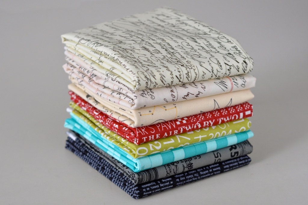Text The Rainbow Fat Quarter Bundle of Eight
