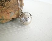 Sterling Silver Folding Locket Necklace Taxco