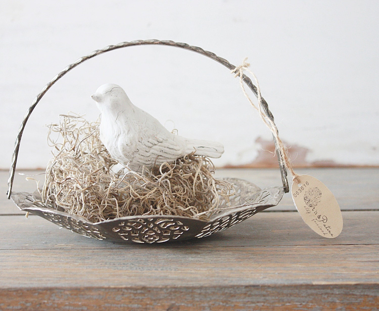 Vintage Reticulated Silver Plate Basket