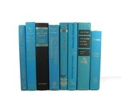 Black and  Blue  Vintage  Books for Home Decor,  Wedding Decor or Photography Prop
