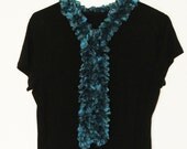 Scarf Blue Green Aqua Sparkle 54" Ribbon