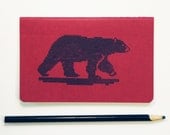 Polar Bear moleskine notebook (lined) 8 bit geek pocket journal winter animals