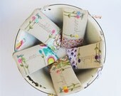 floral purses, summer wedding, 5 bridesmaid clutches, personalized gifts, MADE TO ORDER by mamableudesigns on etsy