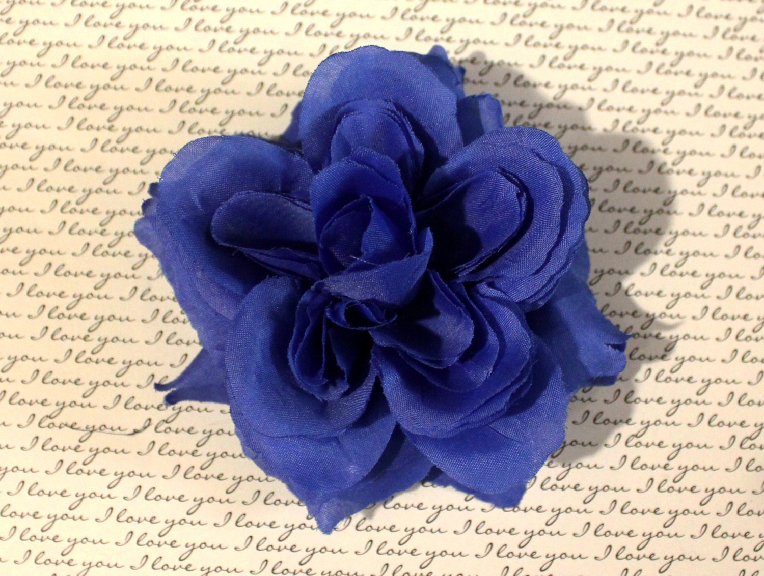 Awesome Simple Blue Rose Flower Hair Clip - Pinup Rockabilly Accessory