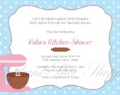 Fill the Kitchen Bridal Shower Invitation - Digital file pdf - 5x7