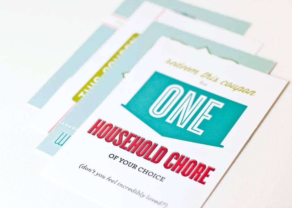 Mother's Day Card and Coupons // Gift Set // COUPONS FOR MOM
