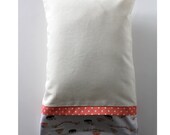 Wool filled toddler pillow with organic pillow case