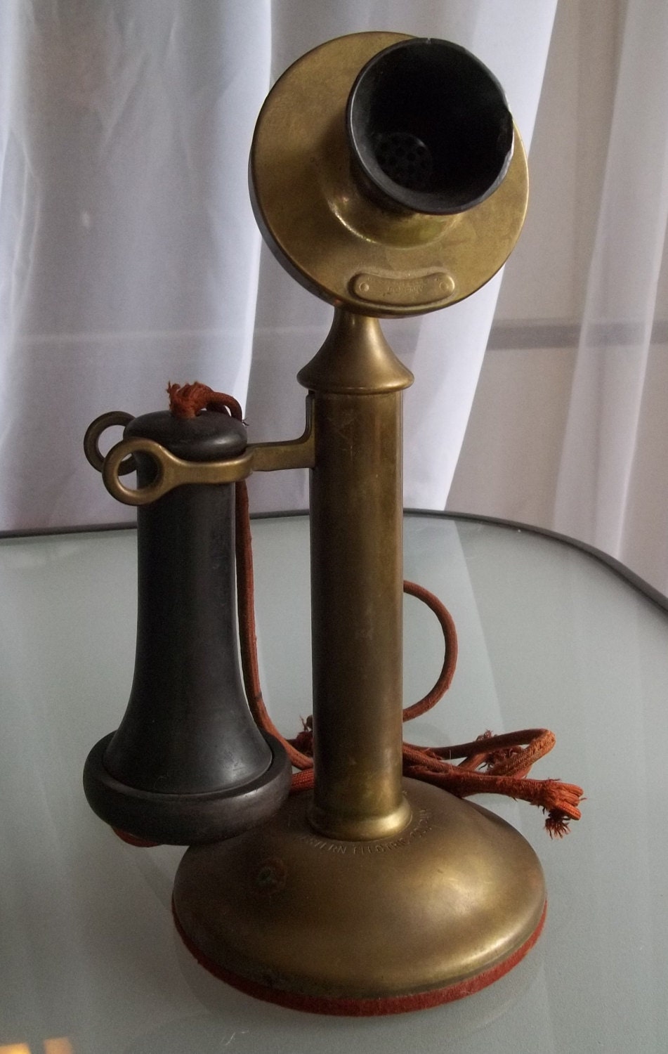 Vintage Western Electric Brass Candlestick Phone