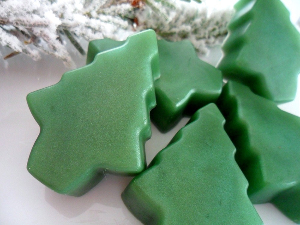 CHRISTMAS SOAP FAVOR- 5 Tree Soap Favors - Birthday Party - Class Favor