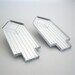 Arrow Jewel Mirror Statement Earrings - Laser Cut Silver Acrylic Perspex