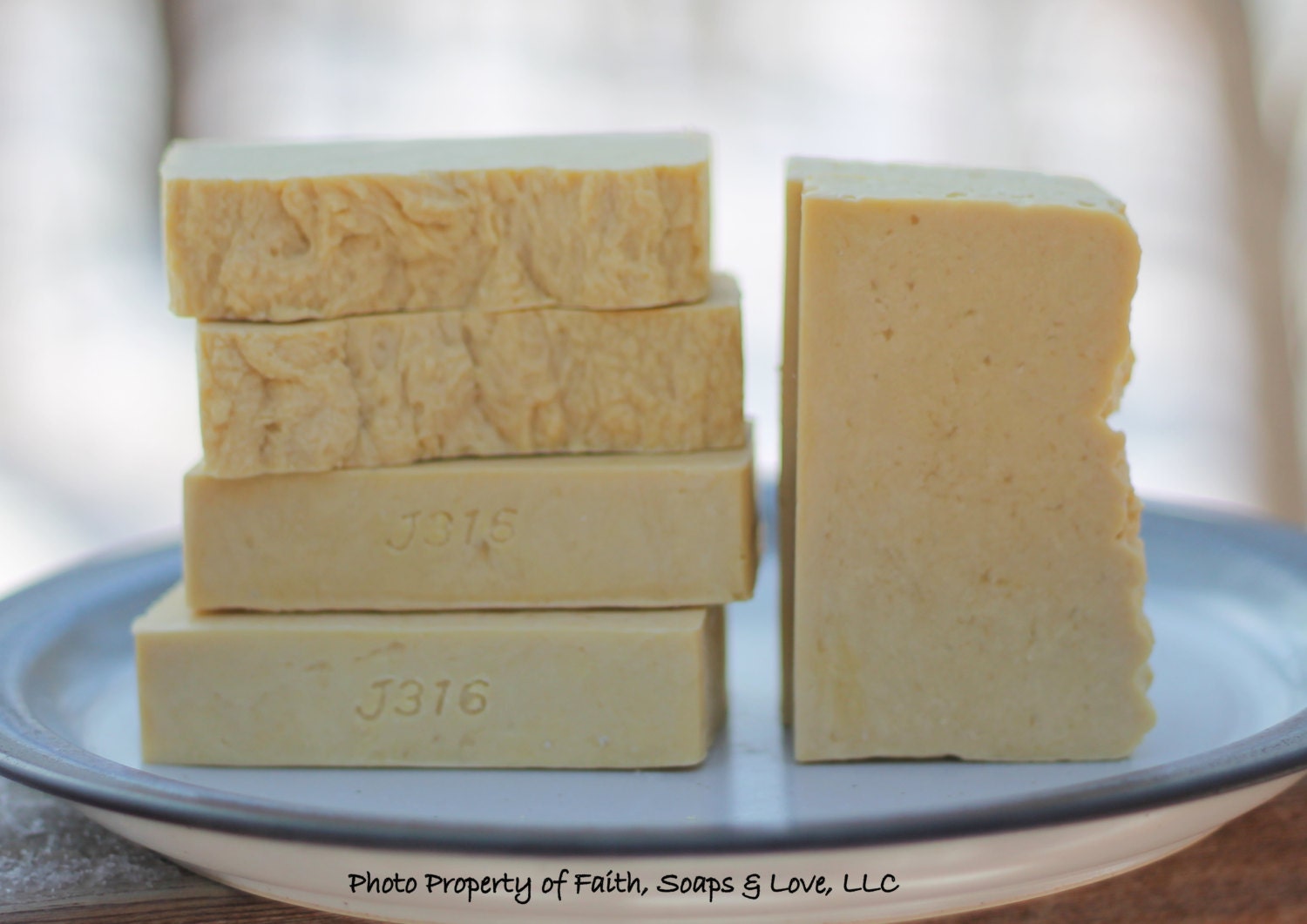 Ginger Peach Handmade Hot Process Soap - Homemade Soap - ON SALE