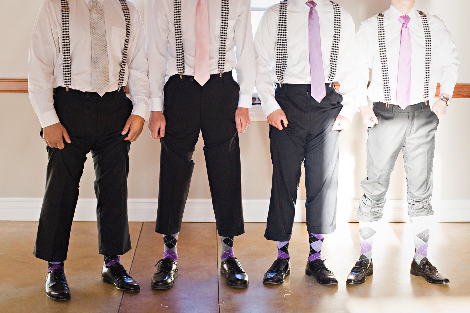 You Choose the fabric-Men's Custom Suspender and Bow Tie set