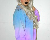 Street Warrior Sweatshirt in Solid or Dipdye Colors
