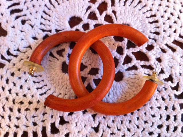 Island Sunset hoop earrings