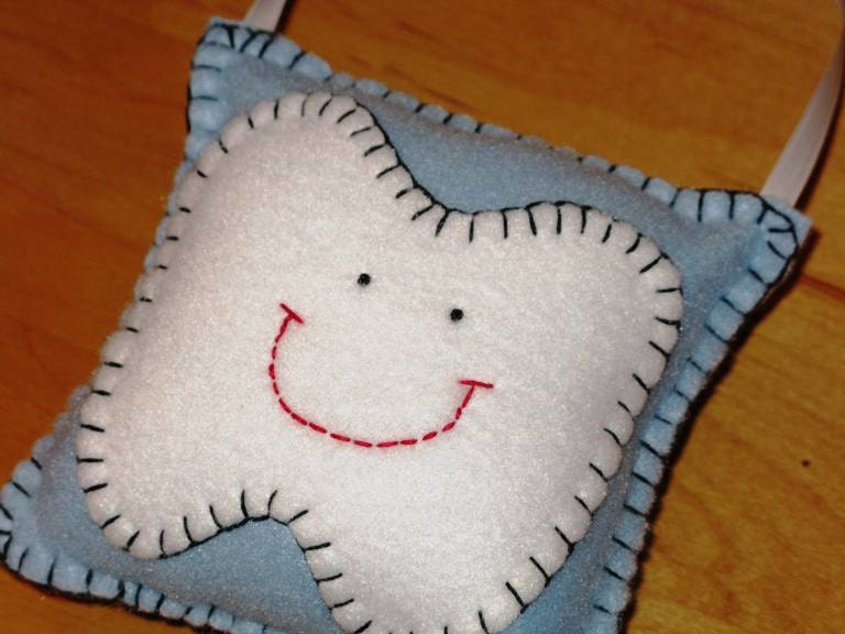 Blue Tooth Fairy Pillow