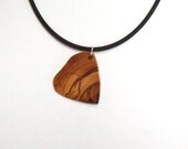 Heart Pick Wood Pendant Necklace Valentines Men Women Unisex Tagt 123 cc loh ostat socal etsy guild tenx tt cccoe sos steam team madcap lb
