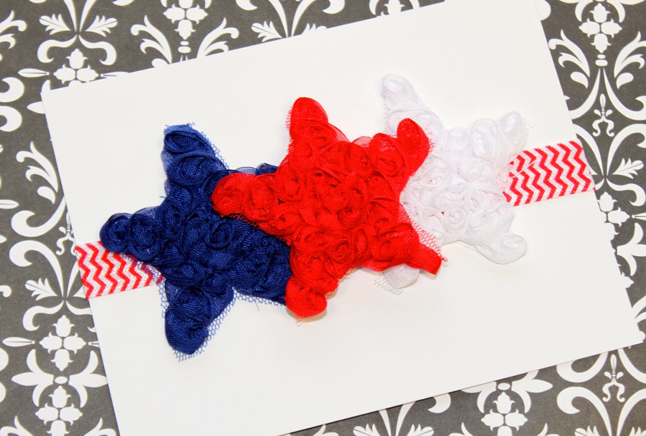 Patriotic Stars Headband  (Newborn, Toddler, Child)