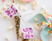 Popcorn favors - gourmet popcorn - wedding favors, bridal shower favor, baby shower favor, birthday party favors