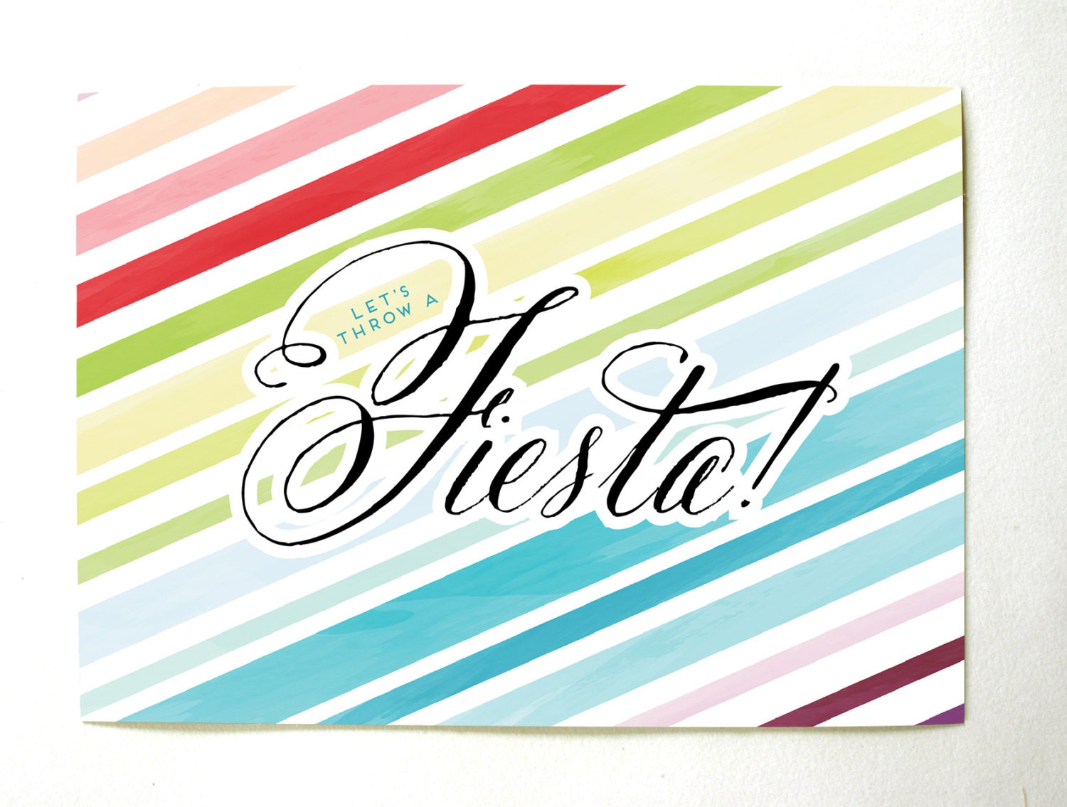Fiesta Stripe Party Invitations