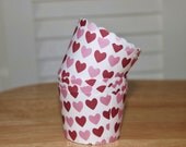 Cupcake Cups Liners Baking Cups Kids Birthday Party Baby Shower Wedding Carnival  Red Pink Hearts Candy Nut Paper Goods Dips Set of 20