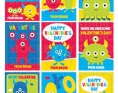 Monster (Monsters) Printable Valentine's Day Card Il_170x135