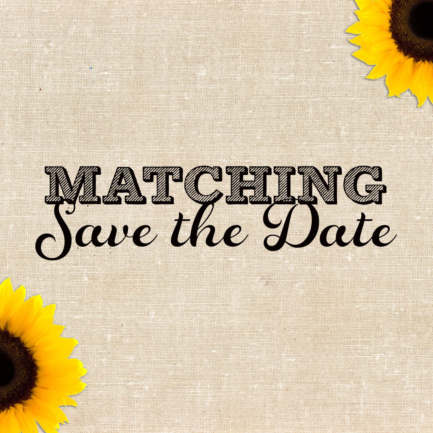 Matching Save the Date Card