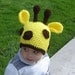 PDF Instant Download Crochet Pattern No039 Spotted Giraffe Beanie all sizes from baby to adult