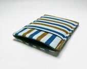 Mens Wallet / Fabric / Pocket Wallet / Blue Stripe