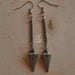 Silver Spike Vintage Chain Earrings