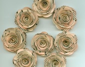 Antique Music Mini Paper Roses for Weddings, Bouquets, Events and Crafts