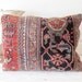 Oriental Carpet Pillow, Navy and Rose No. 2
