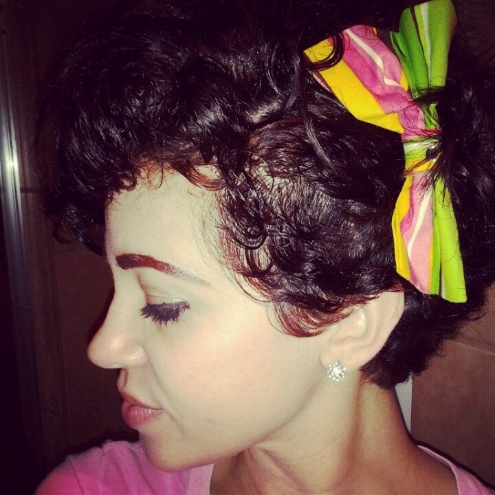 Handmade Striped Bow