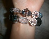 Blue and Gray Beaded Bracelet