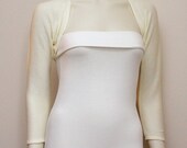 Vanilla Bolero Shrug Cardigan Sweater 3/4 Sleeve More Colors Available