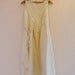 Womens Tunic Dress/ Hand Stitched Wearable Art in Candlelight with Dandelion Applique/ Womens Upcycled Dress