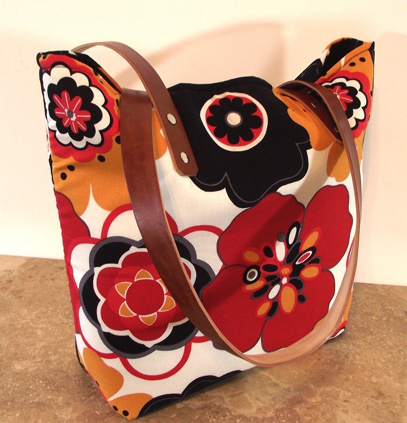 Handbag Tote with Leather Handles Beach Tote Canvas Bag Shoulder Bag Purse Hobo Casual Bag Diaper Bag Everyday Tote Summer Bright Colors