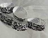 Damask Napkin Ring Set