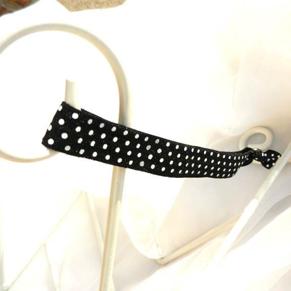 Polka Dot Hair Tie Headband