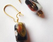 Galactic Flower Cylinder Earrings
