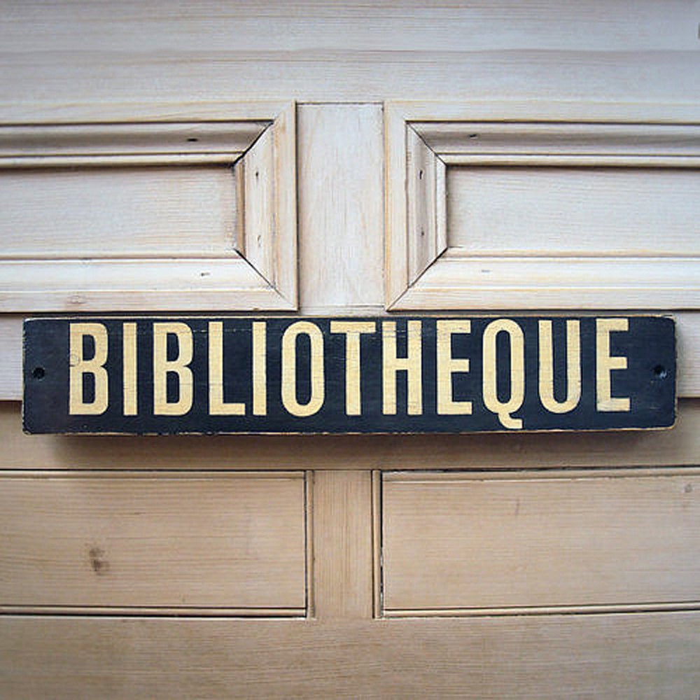 Bibliotheque Sign