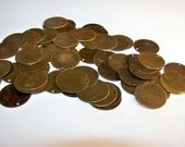 15 antiqued Brass 20mm Stamping blanks with hole