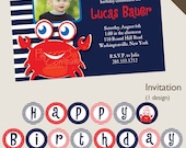 CRAB Nautical First Birthday Birthday Party Package, diy, printable Il_170x135