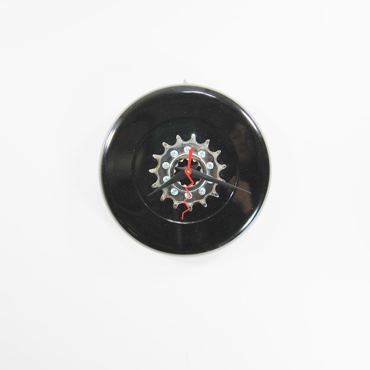 Pitch Black Countershaft Sprocket Clock