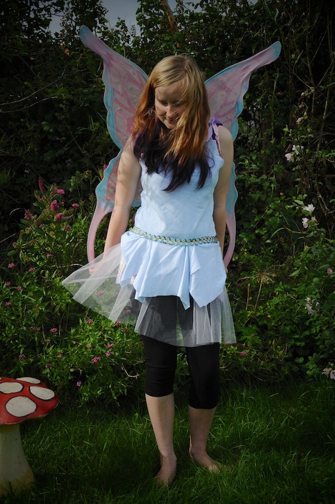 Pale blue fairy dress Fairy costume Cinderella dress Ballet dance costume Age 13 - 14 teen Fairy tunic
