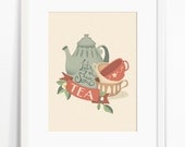 Tea print - Let's have some tea